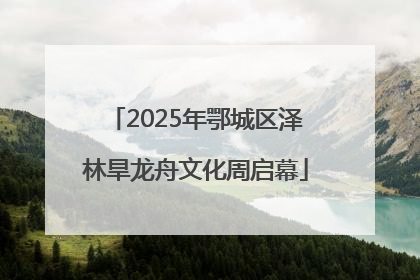 2025年鄂城区泽林旱龙舟文化周启幕