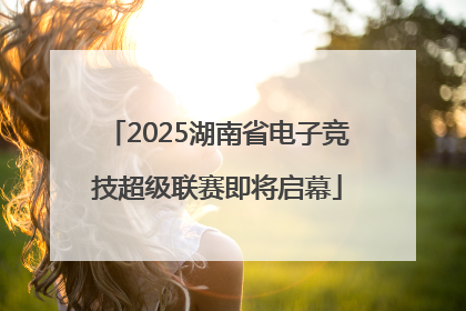 2025湖南省电子竞技超级联赛即将启幕