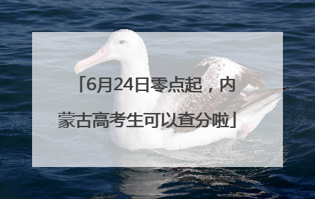 6月24日零点起，内蒙古高考生可以查分啦