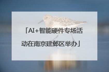 AI+智能硬件专场活动在南京建邺区举办