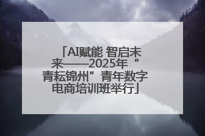 AI赋能 智启未来——2025年“青耘锦州”青年数字电商培训班举行