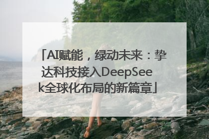 AI赋能，绿动未来：挚达科技接入DeepSeek全球化布局的新篇章