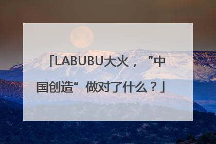LABUBU大火，“中国创造”做对了什么？